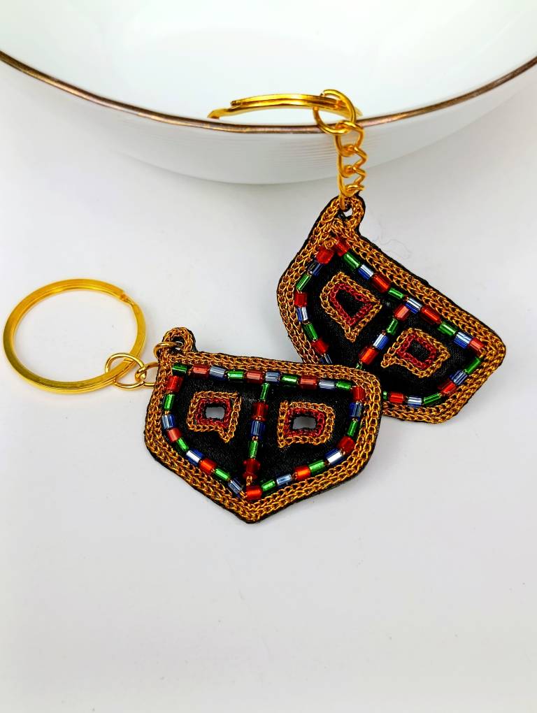 سرکلیدی برقع ملیله دوزی