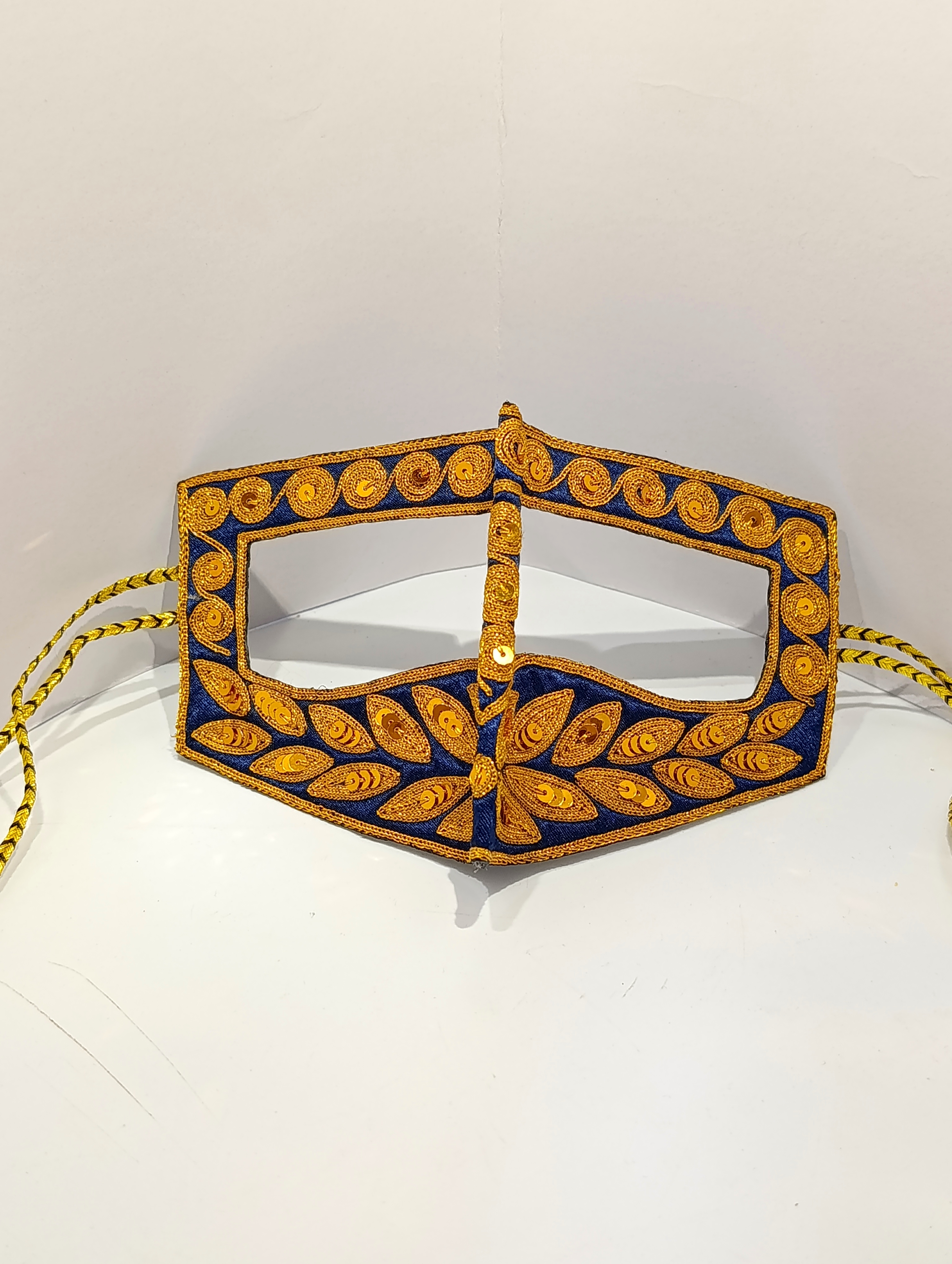 برقع گلابتونی طرح برگ